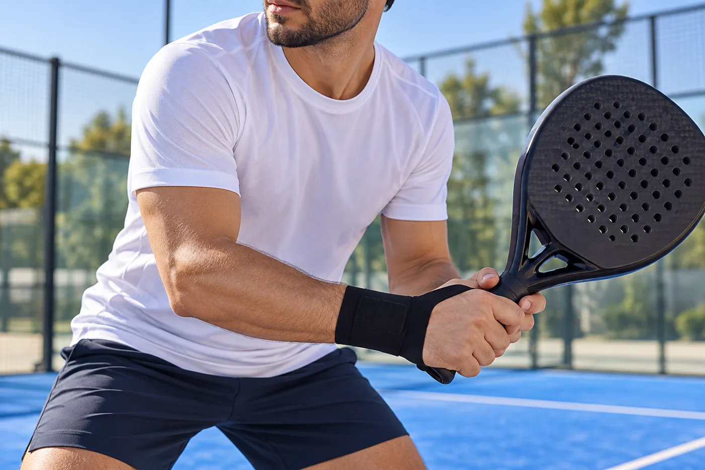 Brace on court