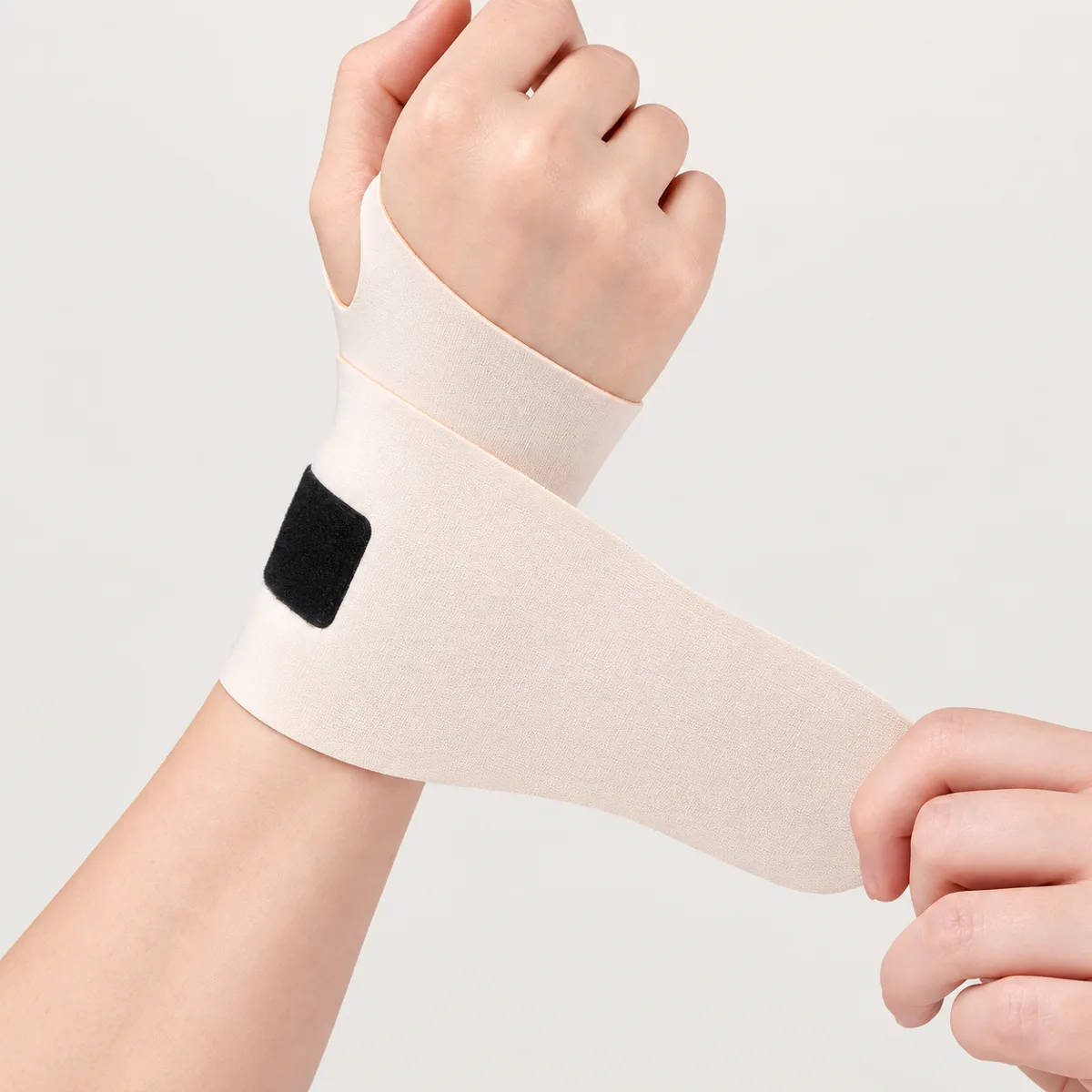 Beige wrist brace