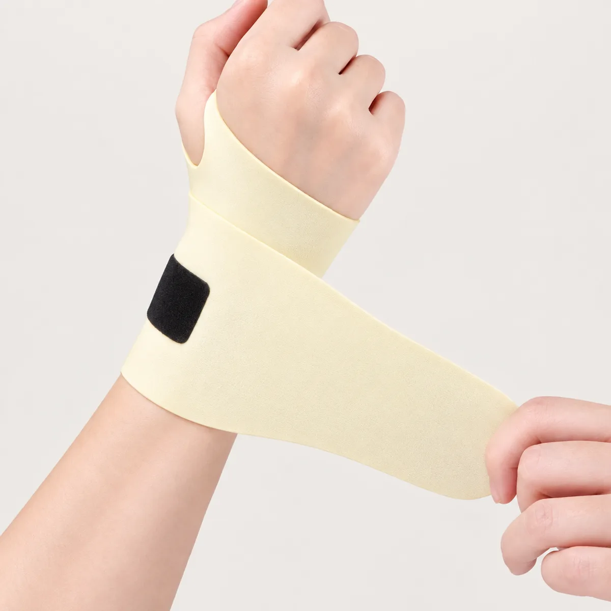 Cream wrist brace